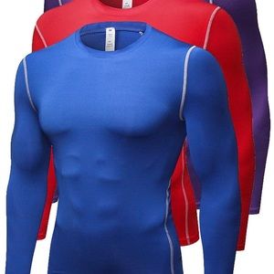 3 pack of Men’s athletic long sleeve tops